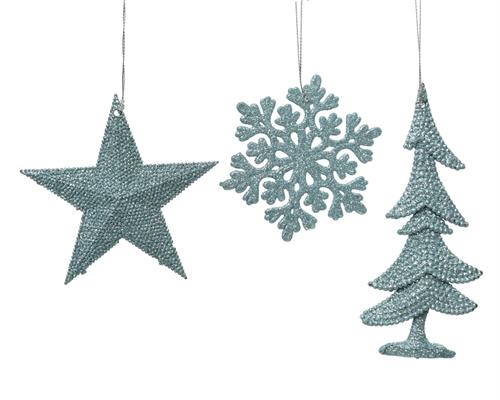 PENDENTE PER ALBERO GLITTER ASS