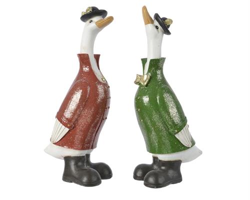 Roman 133483 - Statuetta Ringraziamento Con Oca - Efraim - Decorazione Multicolore In Resina, 10,2 Cm