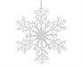 DECORAZIONE SAGOMA NEVE TRASPARENTE dia21cm
