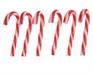 BASTONCINI DI PLASTICA ROSSO E BIANCO CANDY 7.5cm