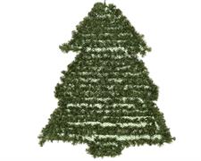 ALBERO DI NATALE DA PARETE H.100X80X9 CM