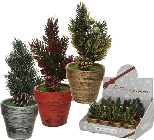 MINI ALBERO DI NATALE COLORI ASSORTITI