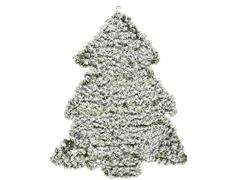 ALBERO DI NATALE DA PARETE INNEVATO H.100X80X9 CM