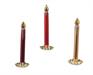 CANDELA PER ALBERO CON CLIP ROSSO/ORO/BORDEAUX