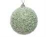 PALLINA DI NATALE IN FOAM VERDE SALVIA EFFETTO GHIACCIO 8 CM
