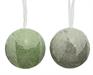PALLINA DI NATALE DECORATA CON FOGLIE 8 CM