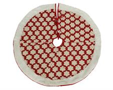 COPRIBASE PER ALBERO 88CM ROSSO CON PELLICCIA