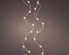 LUCI DI NATALE A BATTERIA 100 MICROLED BIANCO CALDO