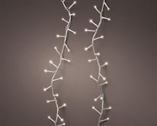 LUCI DI NATALE COMPACT 500 LED BIANCO CALDO 11 MT CAVO TRASP.
