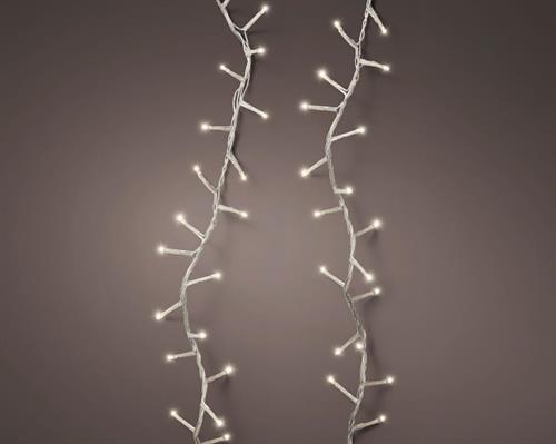 LUCI DI NATALE COMPACT 1500 LED BIANCO CALDO CAVO TRASP 34 MT