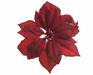 FIORE STELLA DI NATALE BORDEAUX CON CLIP D. 24CM