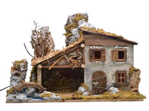 PAESAGGIO VUOTO CON LUCI 58X34X37 CM N:2