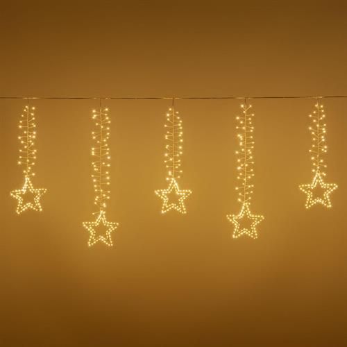 TENDA LUCI LIGHT 320XH.80CM CON STELLE 950 MICROLED BIANCO CALD