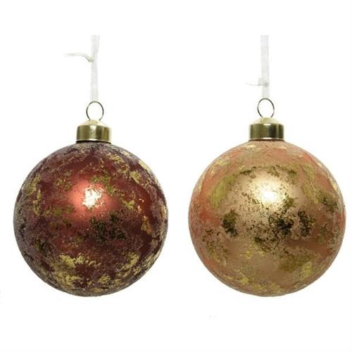 PALLINA PER ALBERO 8CM ORO/RAME