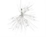 DECORAZIONE CON MOLLETTA PERLINE BIANCHE dia16x14cm