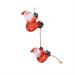 BABBO NATALE RAMPICANTE LUMINOSO 80CM 30 LED BIANCO FREDDO