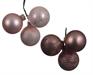 PALLINE DI NATALE ROSA A GRAPPOLO 3 PZ