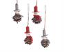 PENDENTE PIGNA CON PUPAZZO DI NEVE 4.5x4.5x8.5cm
