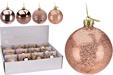 PALLINA DI NATALE ROSA GOLD 8 CM