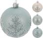 PALLINA DI NATALE DECORATA 3 COLORI ASS