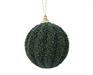 PALLINA 8 CM IN SCHIUMA GLITTERATA VERDE SCURO