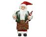 BABBO NATALE 30 CM CON BICCHIERE E BOTTIGLIA DI VINO
