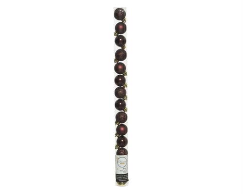 PALLINE DI NATALE REDWOOD 3 CM CONFEZIONE 14 PZ
