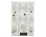 PALLINE DI NATALE IRIDESCENTI 8 CM CONFEZIONE 6 PZ