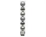 PALLINE DI NATALE ARGENTO ASSORTITE 8 CM CONFEZIONE 7 PZ