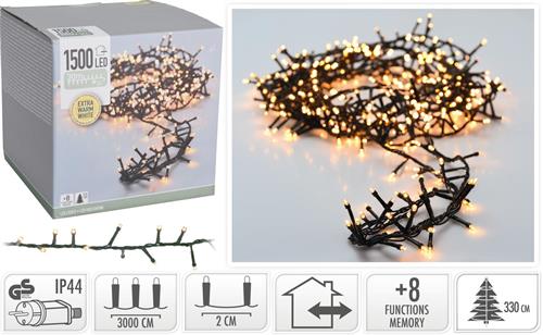 LUCI DI NATALE 1500 LED EXTRA CALDO