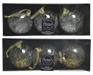 PALLINA DI NATALE VETRO TRASPARENTE ARGENTO/ORO