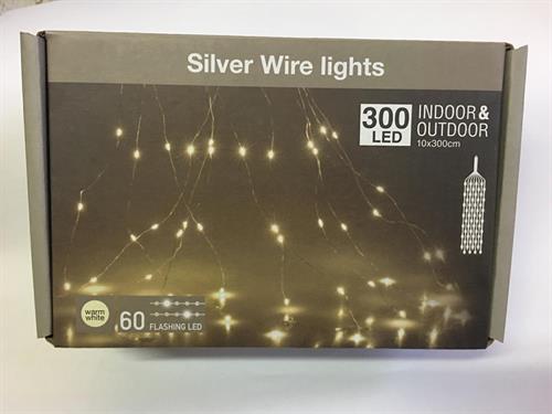 CASCATA F/ARG 300LED BIANCO CALDO EFFETTO SCINTILLANTE