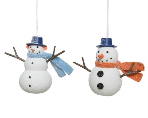 PUPAZZO DI NEVE DA APPENDERE 14X6,5X12 CM