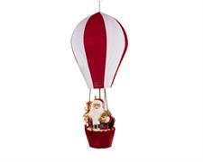BABBO NATALE IN MONGOLFIERA CON LED BIANCO CALDO 100X100X150 CM