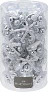 PALLINE DI NATALE ARGENTO 3 CM CONFEZIONE 12 PZ