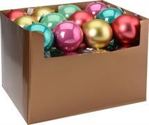 PALLINE DI NATALE COLORI ASSORTITI 10 CM