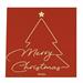 TOVAGLIOLI MERRY CHRISTMAS IN RED 3 VELI 33 X 33 16 PZ