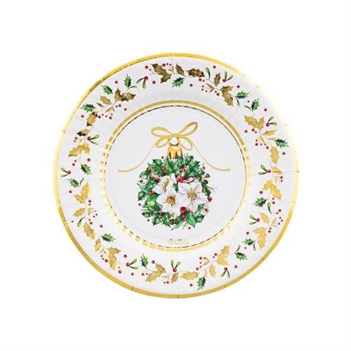 PIATTI IN CARTA MAGIA DEL NATALE 21 CM 8 PZ