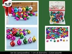 CAMPANELLINE MULTICOLOR 1 CM SET 36 PZ