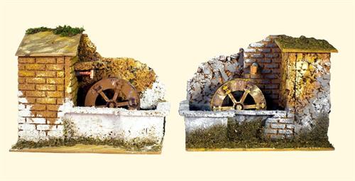 MULINO AD ACQUA CON POMPA 20X14X16 CM