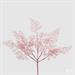 RAMETTO FELCE ROSA GLITTER H.46 CM