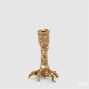 PORTACANDELE RAMO POLY ORO H.17 CM