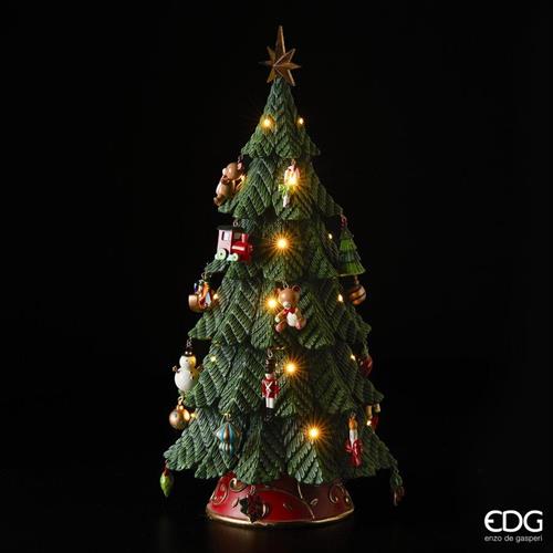 ALBERO DI NATALE PINO POLY CON LED H.52