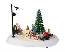 SNOWBIKE CON PAPA' IN MOVIMENTO 16,8X22,8X18,7 CM N:14