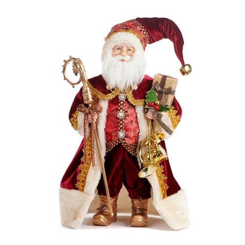 BABBO NATALE BORDEAUX 50 CM