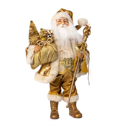 BABBO NATALE ORO 50 CM