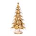 ALBERO IN POLIRESINA ORO CON PERLINE H. 46 CM