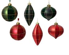 PALLINA DI NATALE VETRO VERDE/ROSSO FINITURA VELLUTO