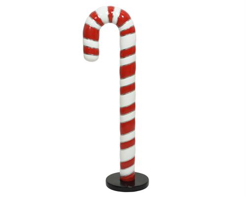 BASTONCINO CANDY CANE ROSSO BIANCO IN POLIRESINA 122X46X30 CM