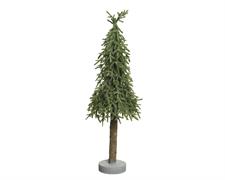 MINI ALBERO DI NATALE VERDE CON GLITTER H.75 CM